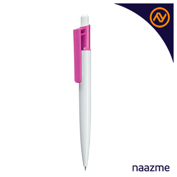 uma vitan plastic pen -white/pink